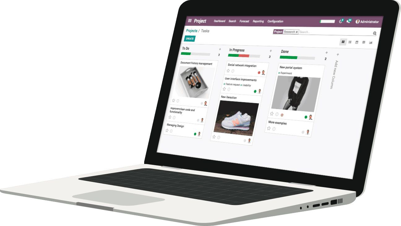 Odoo CMS - una imagen grande
